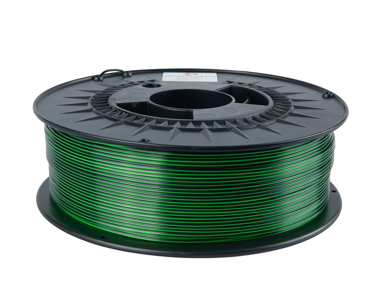 Filament pla silk dual colour černá/zelená