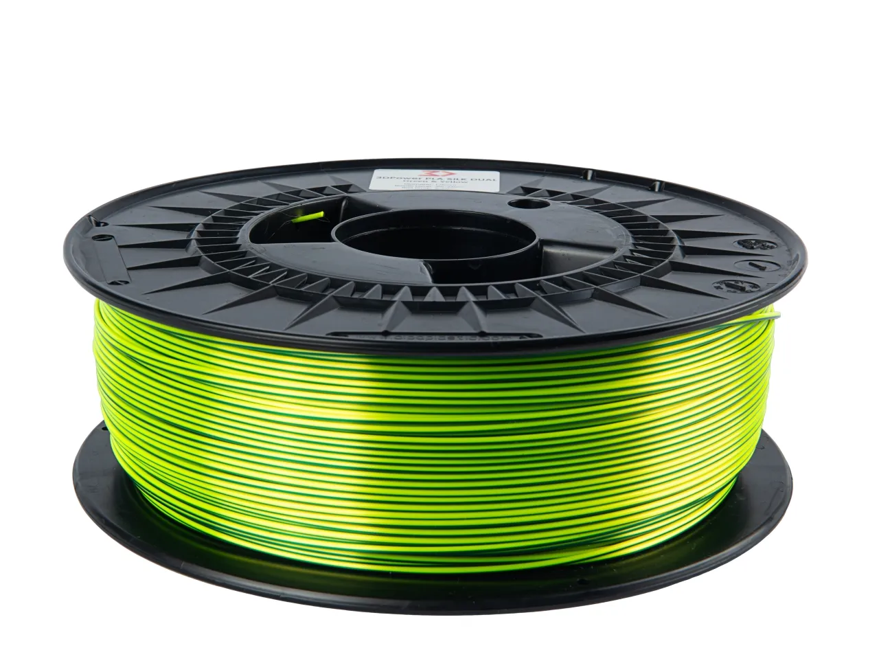 Filament pla silk dual colour žlutá/zelená