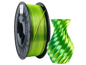 Filament pla silk dual colour žlutá/zelená