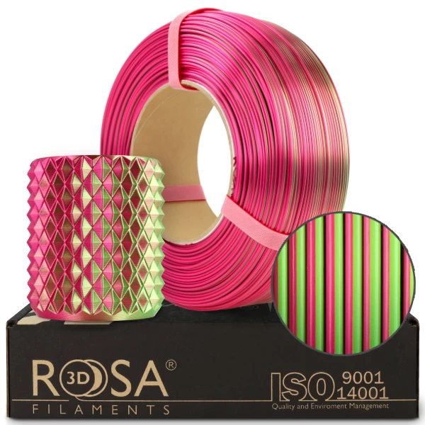 Filament pla magic silk dragon fruit rosa3d