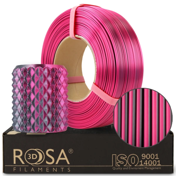 Filament PLA Magic silk mistic růžová Rosa3D