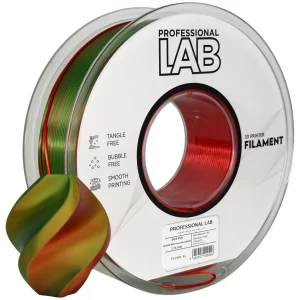 Filament PLA SILK tri colour Červená/Žlutá/Zelená