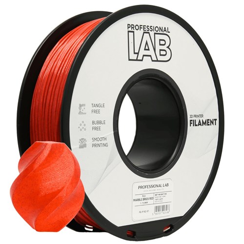 Filament pla cihlová červená marble professional lab