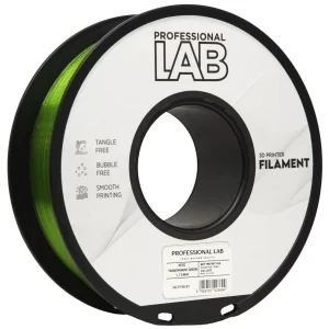 Filament PET-G transparentní zelená professional lab
