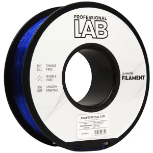Filament PET-G transparentní modrá professional lab