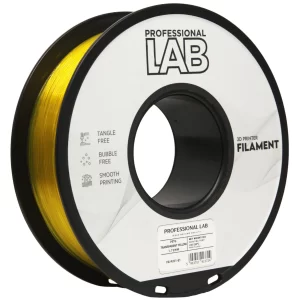 Filament PET-G transparentní žlutá professional lab