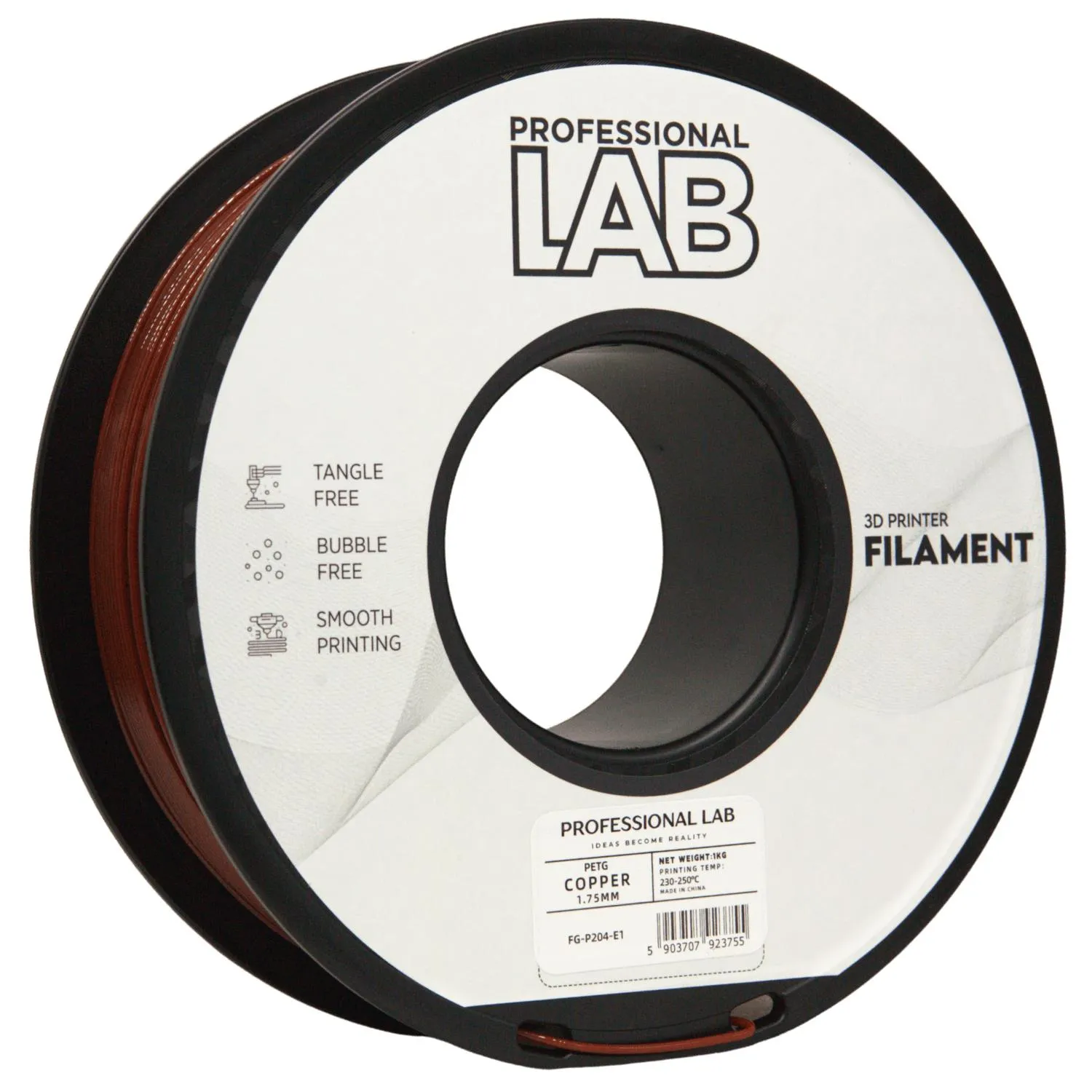 Filament PET-G měděná professional lab