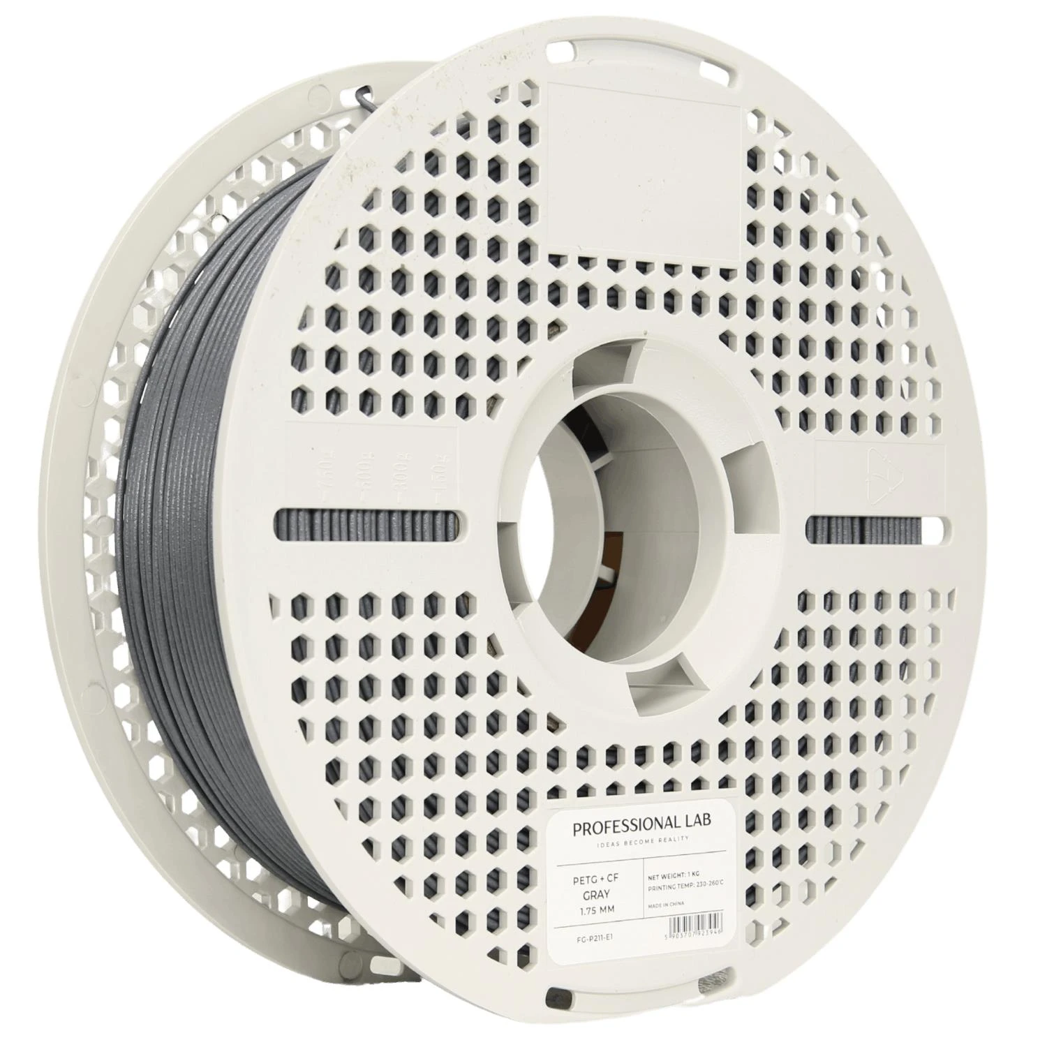 Filament PET-G CF šedá Professional lab