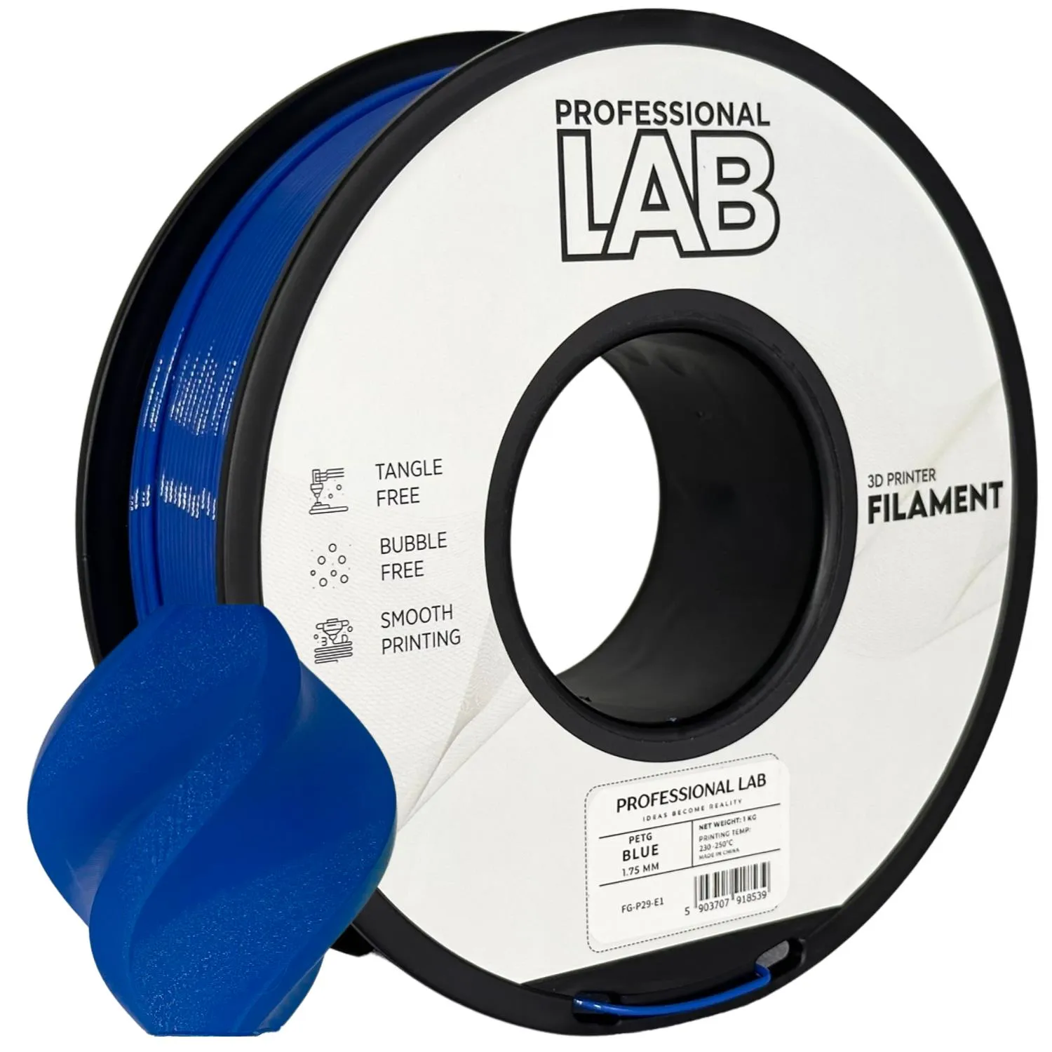 Filament pet-g modrá professional lab