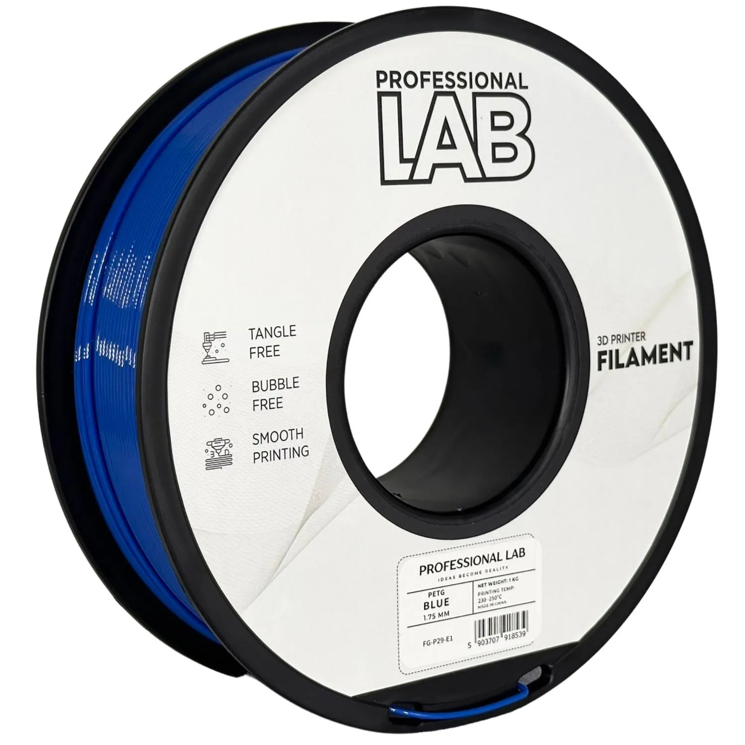 Filament pet-g modrá professional lab