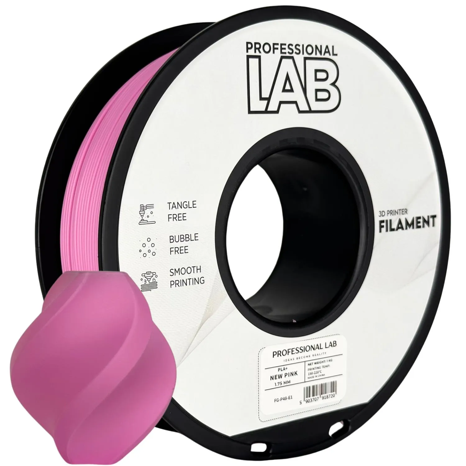 Filament pla+ růžová professional lab
