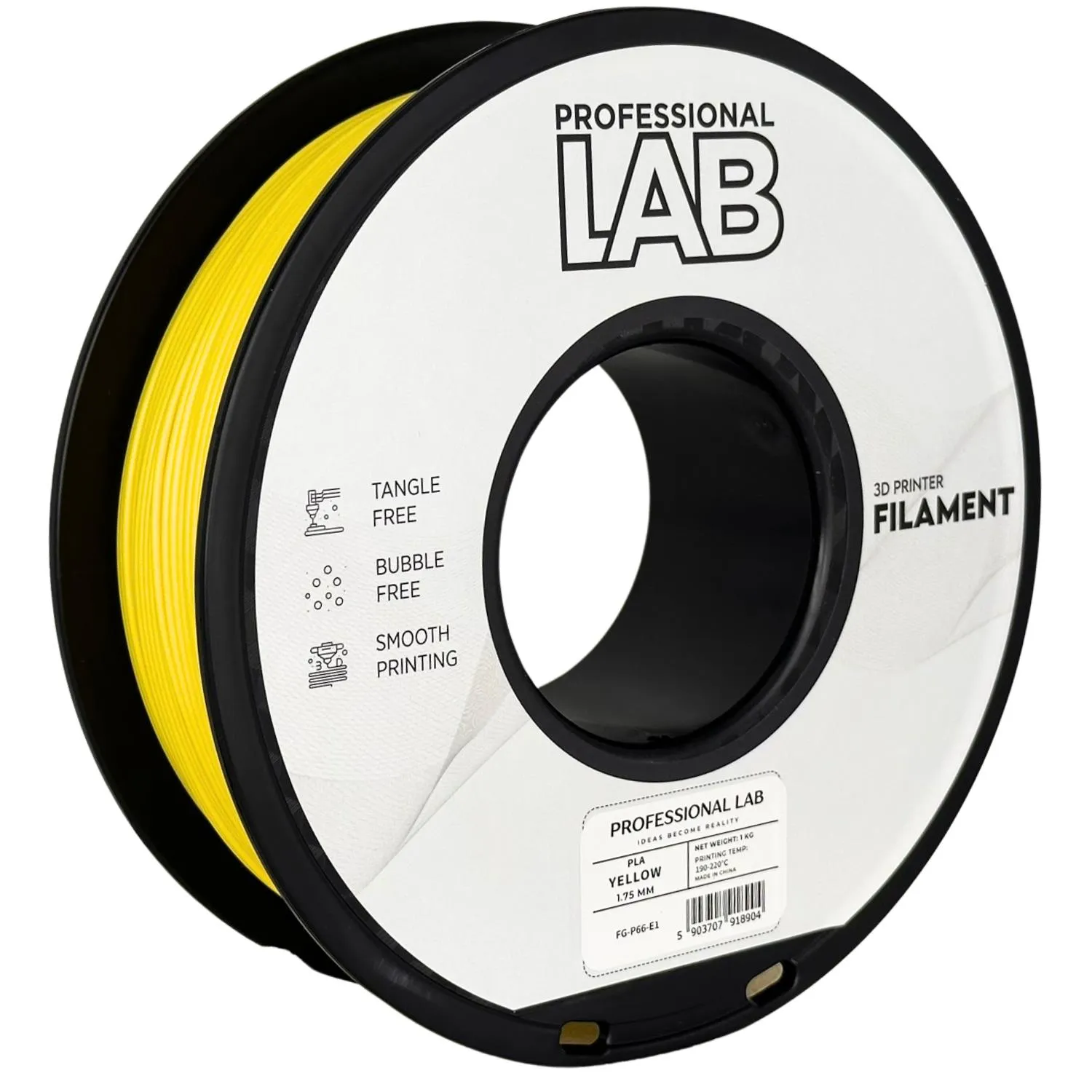 Filament pla žlutá professional lab