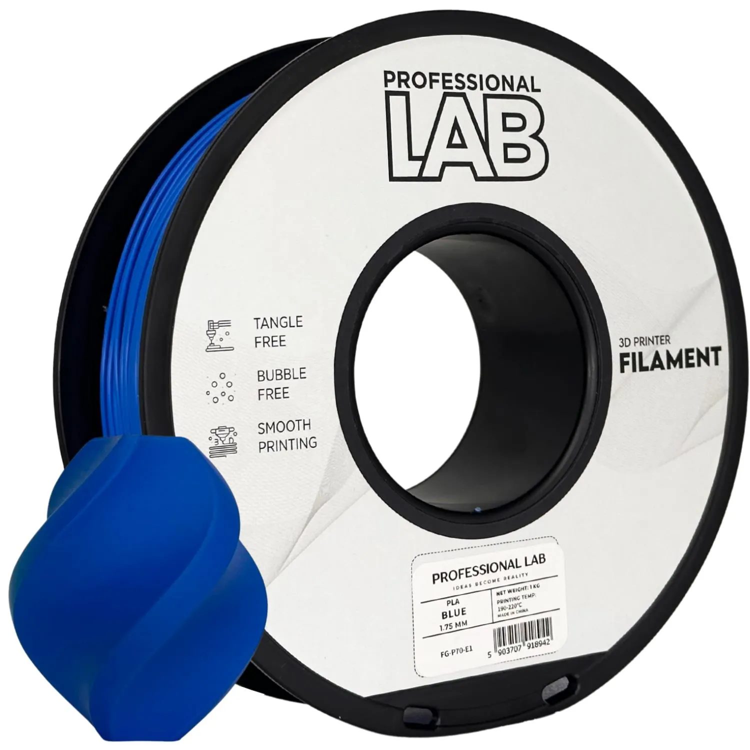 Filament pla modrá professional lab