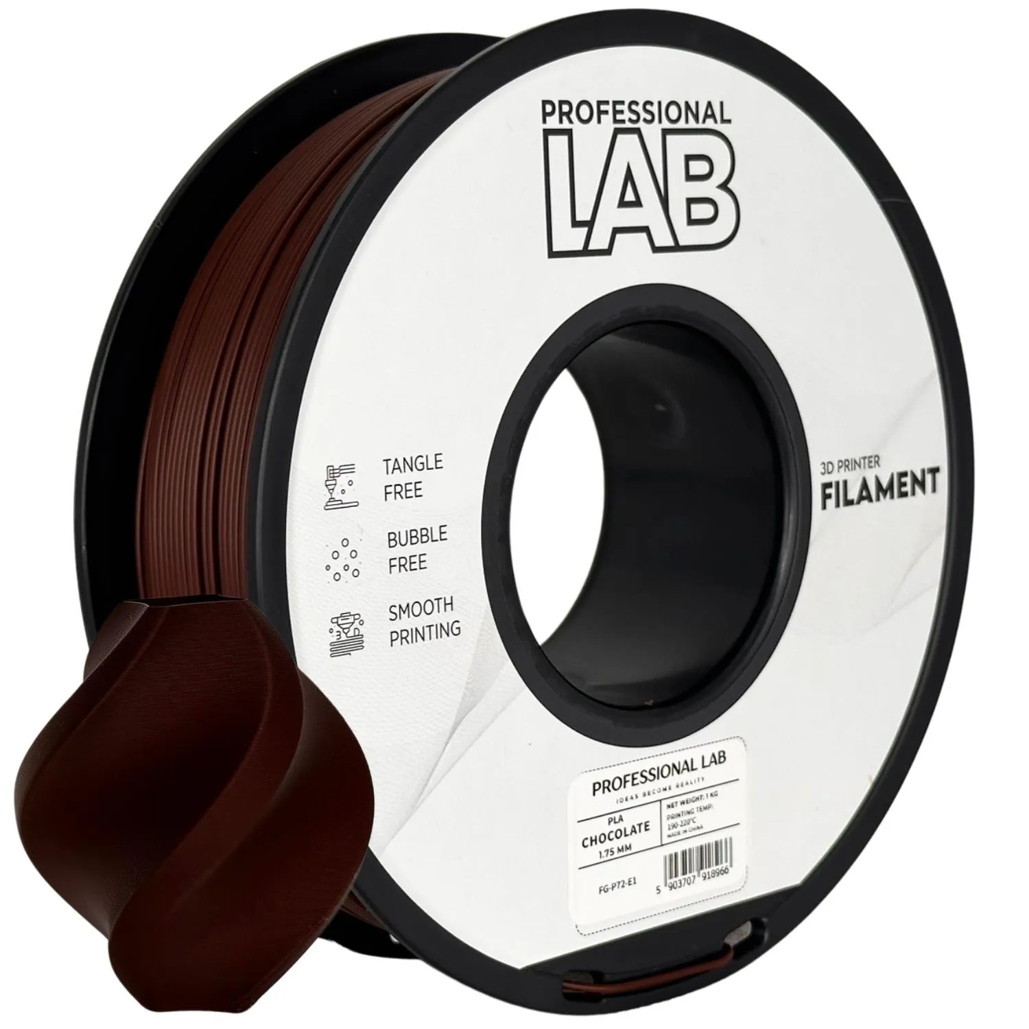 Filament pla čokoládová professional lab