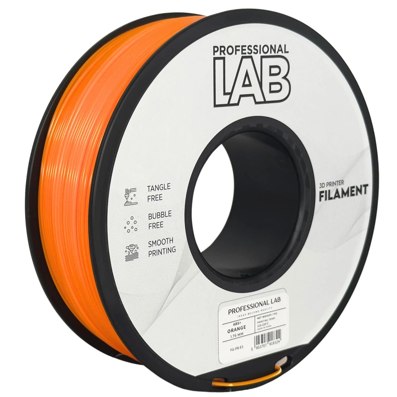 Filament ABS+ oranžová professional lab