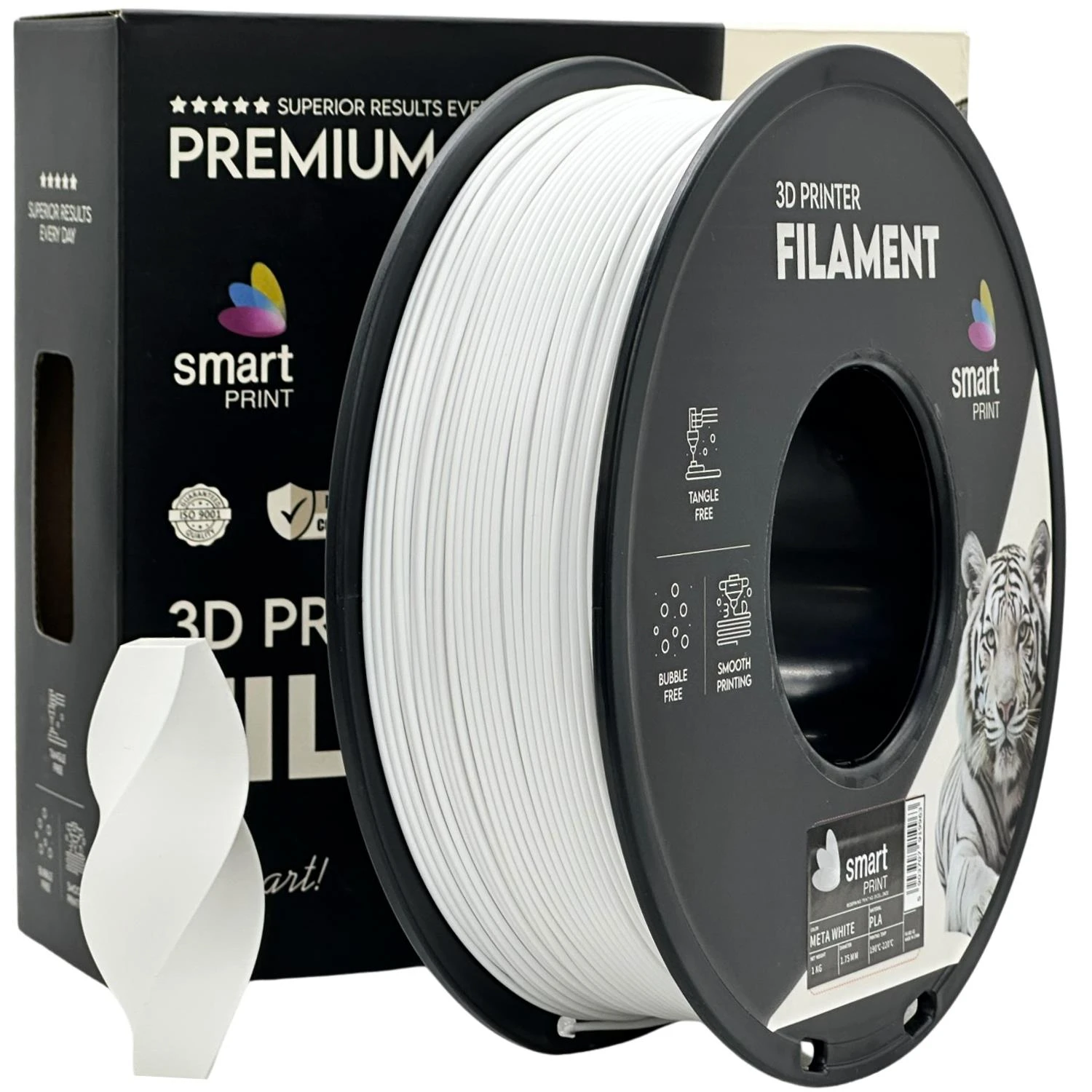 Filament pla meta bílá Smart print